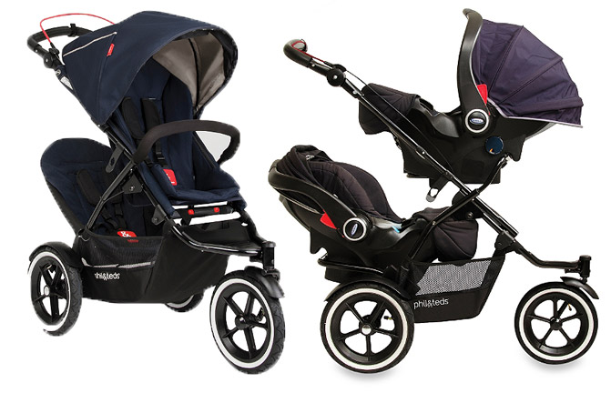 twin jogging stroller with two car seats